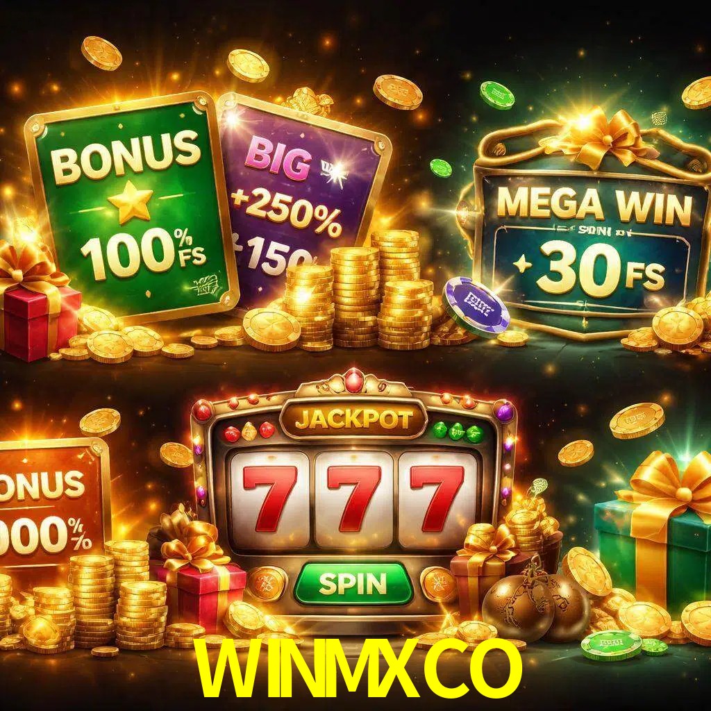 Tipos de bonos WINMXCO incluyendo recompensas de bienvenida y promociones continuas