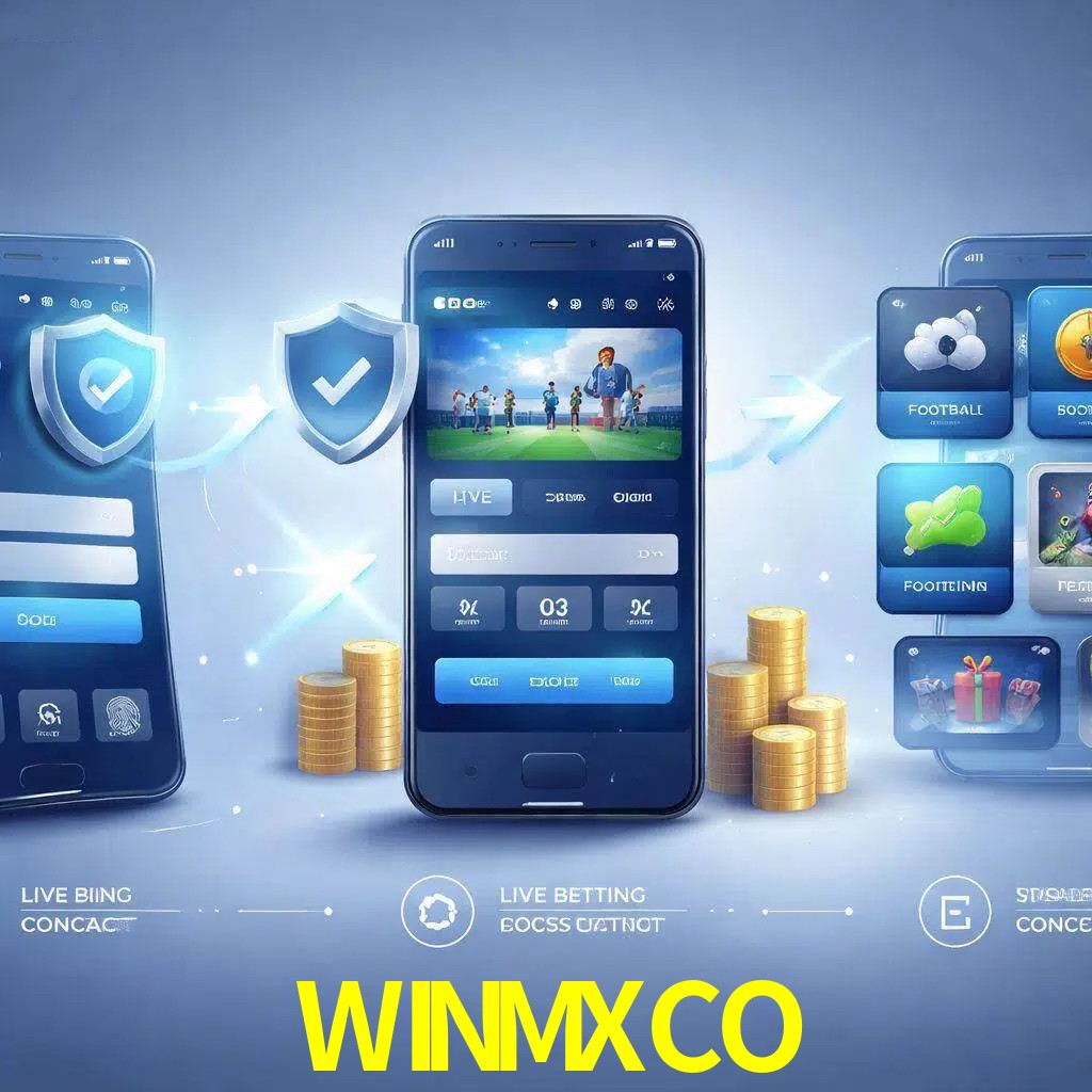 Pasos de acceso a la app WINMXCO en pantalla de teléfono móvil